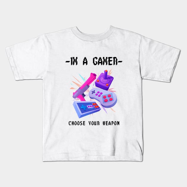 Im a gamer Kids T-Shirt by ronniepersson